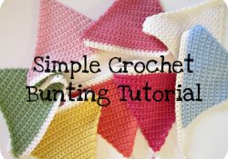 Crochet Bunting Pattern Pink Milk Simple Crochet Bunting Tutorial