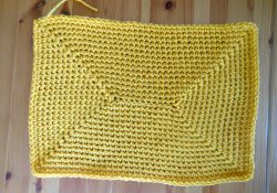 Crochet Rectangle Pattern Rectangular Crochet Placemat