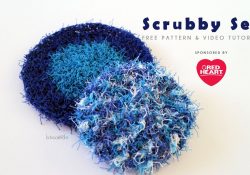 Crochet Scrubby Pattern Crochet Scrub Set Red Heart Scrub Youtube