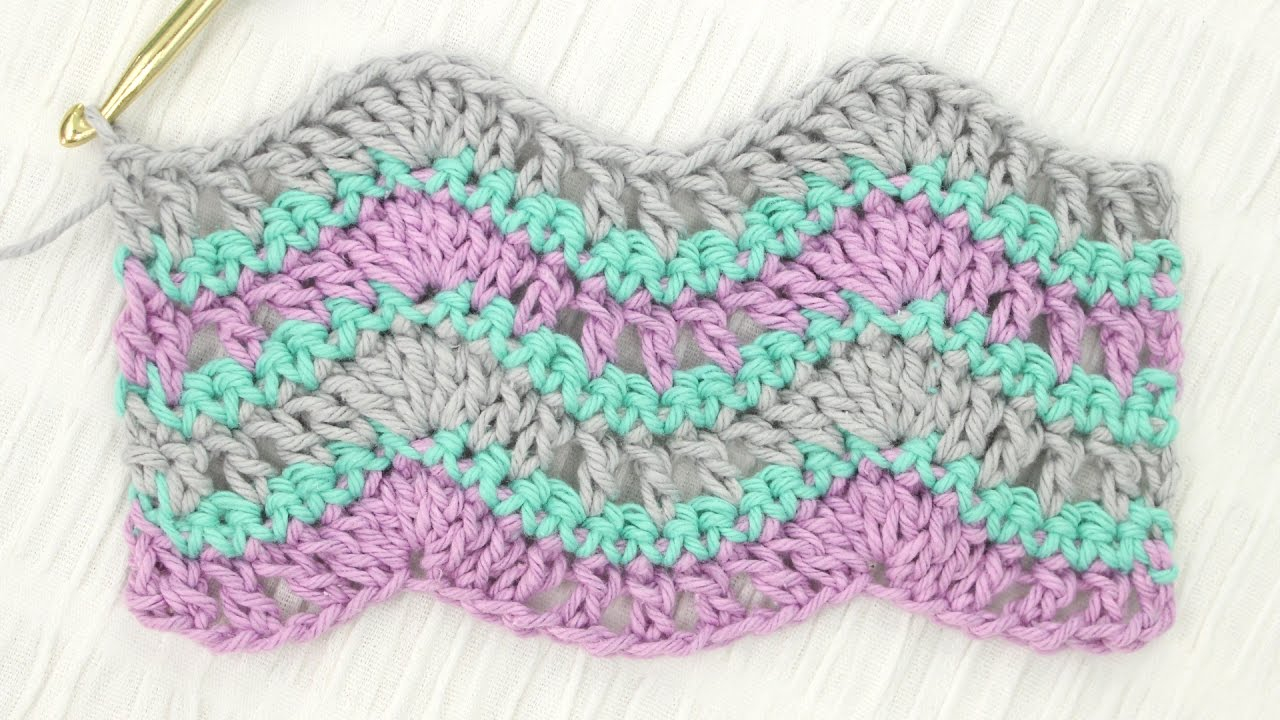 38+ Excellent Picture of Crochet Wave Pattern - mycrochetes.com