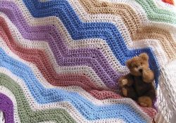 How to Make Stretchy and Puff Zig Zag Crochet New Chevron Zig Zag Crochet Knit Ba Blanket Toddler Afghan Etsy